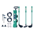 thumbnail image 1 of Juego de golf para niños con bolsa de soporte para palos, césped interactivo, juego educativo temprano, juguete Azul, 1 of 8