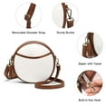 thumbnail image 3 of GAEKEAO Vegan Leather Crossbody Bags for Women Circle Cross Body Shoulder Bag Purses Handbags with Adjustable Straps, 3 of 10