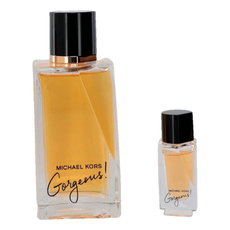 Michael Kors Gorgeous, 4 Pc Gift Set, 3.4oz EDP Spray, 0.16oz EDP