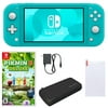 Nintendo Switch Lite in Turquoise with Pikmin 3 Deluxe and Accessories