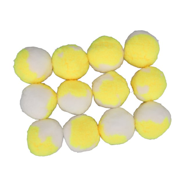 Kitten Chewing Ball, Cat Toy Balls Interactive 12pcs Elastic Boredom Relief For Indoor For Playing Blue,Yellow