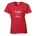 thumbnail image 3 of Naughty and Proud - Funny Christmas Statement Shirt - Unisex, 3 of 8