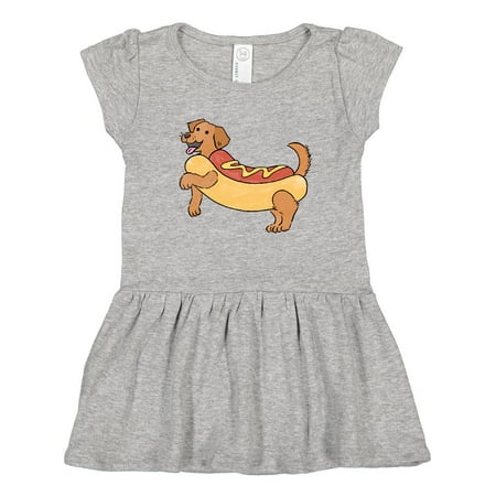 

Inktastic Cute Hot Dog Daschaund Gift Toddler Girl Dress