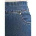 thumbnail image 3 of Terra & Sky Women's Plus Size Tummy Control Pull On 4 Pocket Jean with Stretch, 3 of 5