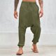 thumbnail image 1 of Pantalones largos para hombre, pantalones casuales de color sólido, pantalones de gama baja, pantalones Harun, pantalones de corsé con cintura elástica, pantalones de algodón para hombre, 1 of 6