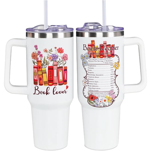 Book Lover Gifts for Women -Book Lover Tumbler - Reading Gifts for Christmas, Birthday - Librarian Bookworm Bookaholic Tumbler, Gifts for Her - Book Lover Cup, Book Lover Mug, Bookish Tumbler