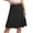 Black, variant on Women's Knee Length Skirt High Waisted Stretchy A Line Skirts Summer Loose Casual Skirts, L