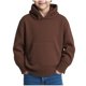 thumbnail image 1 of Blusa con capucha de manga larga para niños, suéter de color liso con gorro, suéter de punto, top informal con capucha para niños y niñas, top de poliéster para niñas, 1 of 5