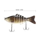 thumbnail image 4 of PESCA CON Señuelo de PESCA CON MÚLTIPLES Articulaciones Realistas 7 segmentos DUROS CIGüEñIMENTO DE PESCA SEDORA TRAJE DE PESCA DE PESCADO, 4 of 7
