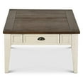 thumbnail image 3 of Steve Silver Table Basse de Rangement Cayla en Chêne Foncé et Blanc, 3 of 8