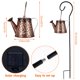 thumbnail image 5 of Luz solar para regadera, luz decorativa para jardín, luz colgante para jardín al aire libre, IP44, resistente al agua, de metal, con energía solar, para jardín, cadena LED, luz de hadas para patio, de, 5 of 10