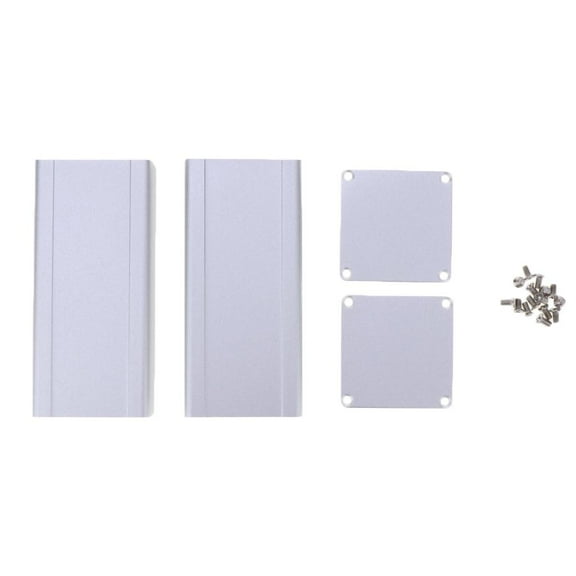 Gray Extruded Aluminum Electronic Power Enclosure Case , Lightweight, Durable, Non-conductive and