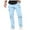 Sky Blue, variant on RQYYD Men's Casual Cargo Pants Workout Joggers Stretch Sweatpants Hiking Tactical Pants with Multi Pockets Joggers