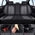 thumbnail image 2 of Fit for Volkswagen Touareg 2011 Seat Cover, PU Leather Full Set of 5 Seats Retain Seatbelt Port Waterproof, Gray Car Seat Covers, Protect Car Seats, 2 of 6