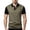 Army Green, variant on Men's Polo Shirts Summer Fashion Color Blocking Buttoned Down Short Sleeve Collared Shirt