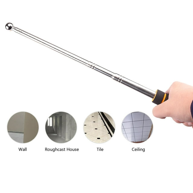 House Inspection Rod,Thickened Adjustable Rod Checker Thickened Adjustable Tile Checker Thickened Hammer Tile Checker Adjustable Rod Decoration Drum Hammer Buzhi Dabey Sound Hammer Rookin
