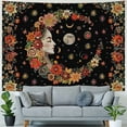 thumbnail image 4 of PRATYUS Wall Tapestry Bohemian - Floral Vine Tapestry Wall Hanging Moon Tapestries Mandala Flower Hippie Home Decor Boho Tapestry for Bedroom Aesthetic Multi Size Painting, 4 of 6
