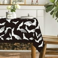 thumbnail image 5 of Halloween Tablecloth 60x60 Inch Square, Bats Black Washable Table Cover for Party Picnic Dinner Decor, 5 of 6