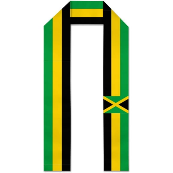 Flag of Jamaica Flag Graduation Stole Graduate Shawl Sash Scraf Gift For Abroad Student International Study (Square)