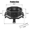 thumbnail image 5 of 35 Inch Octagonal Outdoor Fire Pit,Wood Burning Fire Pit for Bonfire,Outside,Camping, Backyard, Patio, 5 of 12