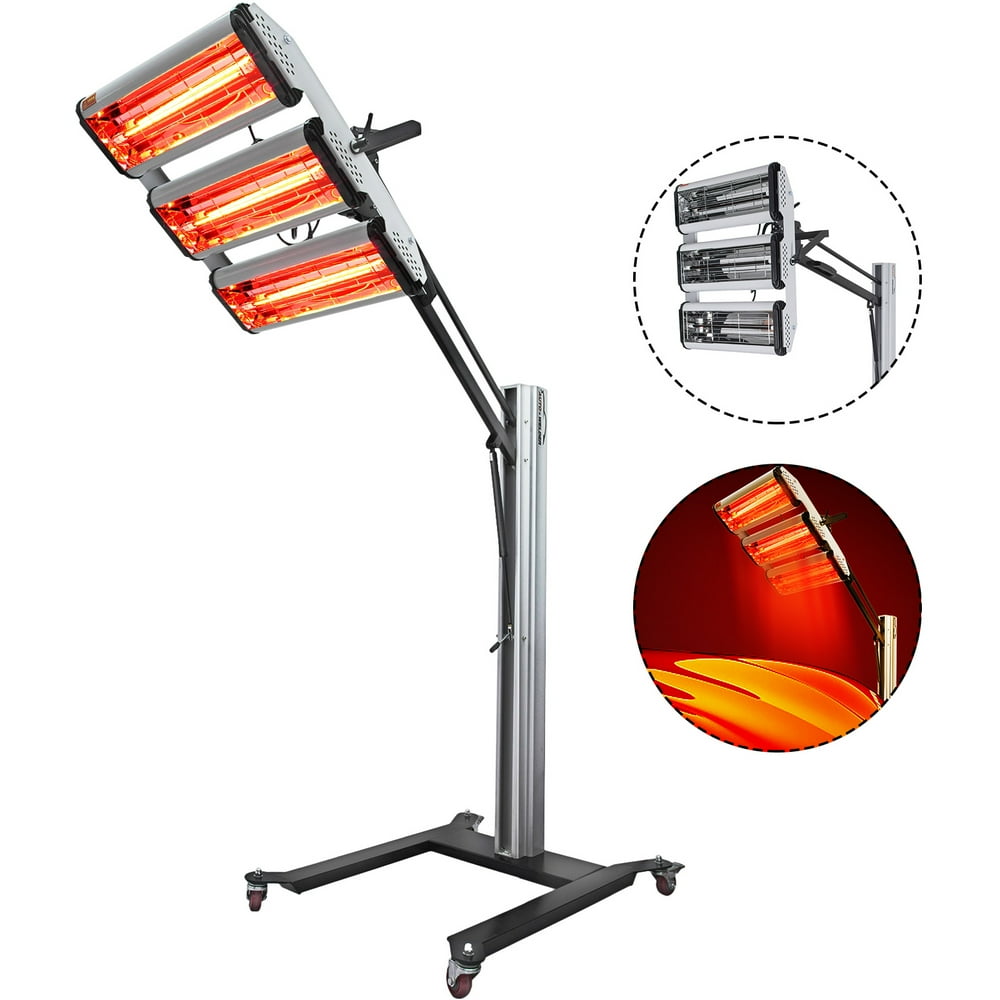 VEVOR 3000W Baking Infrared Paint Curing Lamp 110V Short Wave Infrared