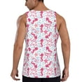 thumbnail image 3 of Fotbe Seahorse and Starfish Pattern Men's Quick Dry Workout Tank Top Gym Muscle Tee Fitness Bodybuilding Sleeveless T Shirt Breathable Workout Shirt-X-Large, 3 of 9