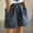 Blue womens pants, variant on Summer Saving Wycnly Shorts for Women Womens Shorts Casual Solid Loose Straight Elastic Waist Shorts Button Pocket Stretchy Jean Short Pants