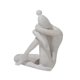 thumbnail image 2 of Escultura abstracta, decoración de escritorio, sujetalibros decorativo, centro de mesa, arte moderno Blanco envejecido., 2 of 9