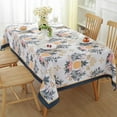 thumbnail image 4 of SASTYBALE Summer Tablecloth for Rectangle Tables, Wrinkle Resistant Floral Table Cloth with Pineapple Pattern, Spill Proof Polyester Table Cover for Indoor Outdoor Patio (Rectangle, 52" x 70"), 4 of 7