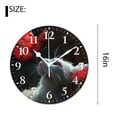 thumbnail image 2 of 16 Inch Wall Clock Battery Operated Silent Clock Decorative for Office, Kitchen, Outdoor, Living Room，Cat Butterfly insect Graceful, 2 of 4