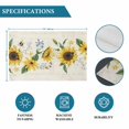 thumbnail image 6 of Sunflower Placemats Set of 4, Vintage Beige Bee Farm Botanical Flower Placemats for Dining Table, Place Mats for Kitchen Tabletop, Waterproof Wipeable Dining Table Mats Set, 6 of 9