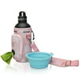 thumbnail image 1 of Made Easy Kit Water Bottle Carrier with Pocket for Dog Poop Waste Bags and Adjustable Padded Shoulder Strap, 1 of 1