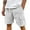 White, variant on NAFUU Men's Relaxed-Fit Shorts Mens Casual Shorts Summer Loose Fit Elastic Waist Joggers Short Breathable Outdoor Mens Shorts Beach Trousers