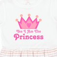 thumbnail image 4 of Inktastic Yes I Am the Princess Crown Girls Toddler Dress, 4 of 5