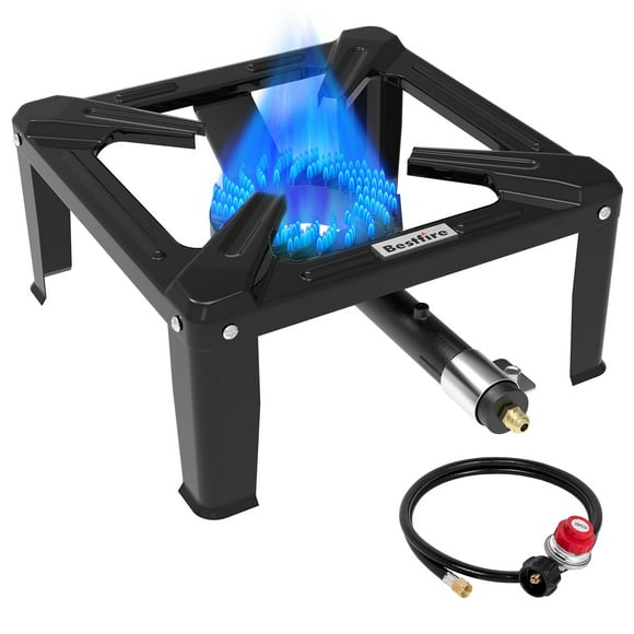 Quemador de propano BESTFIRE de alta presión de 120000 BTU con manguera