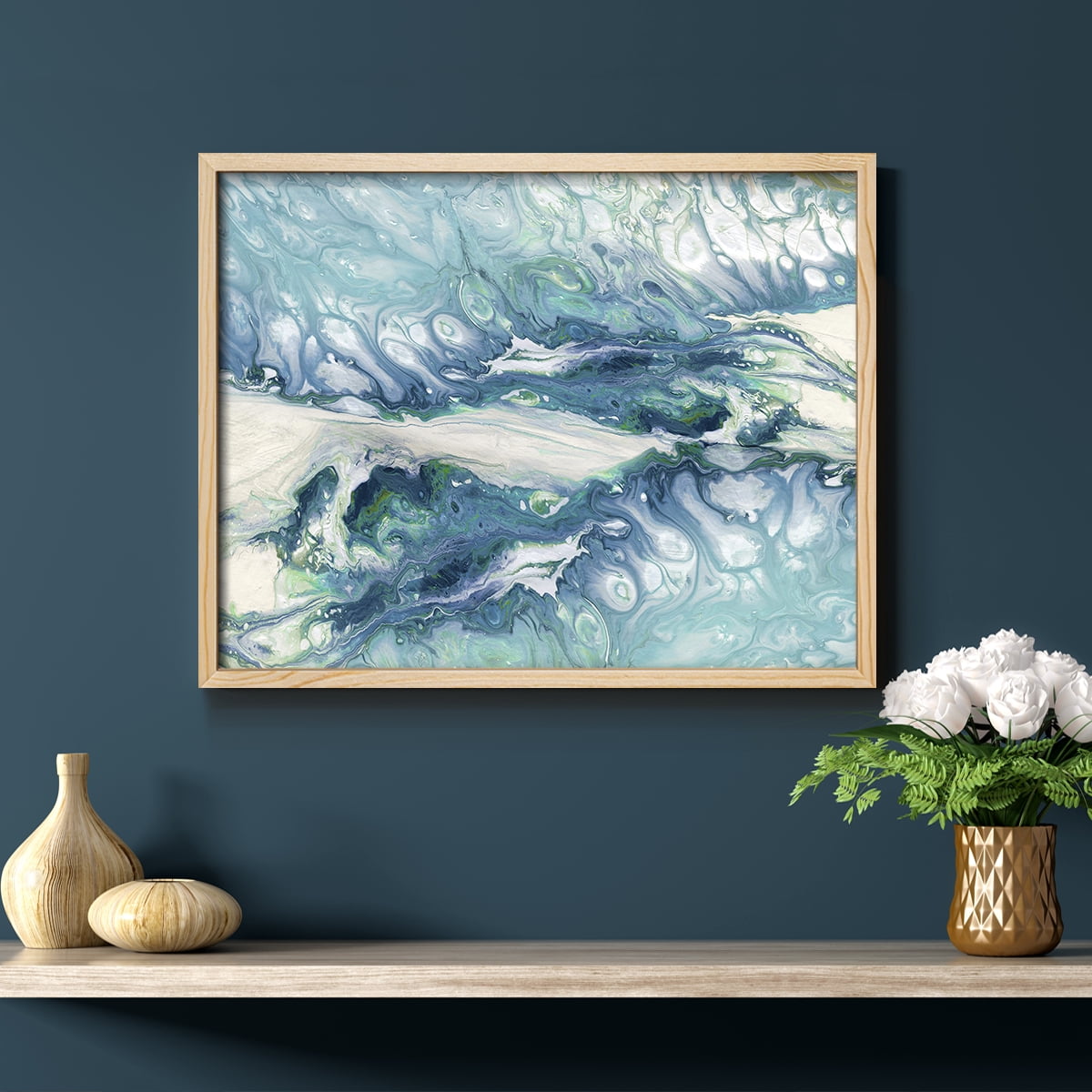 Marble Montage by Carol Robinson - Restickable Framed Giclée Print