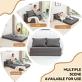 thumbnail image 5 of Aukfa Twin Folding Sofa Bed Sleeper Chair with Pillows, Corduroy Convertible Floor Couch Mattress for Living Room, Dorm, Guest Room, Gray, 5 of 8