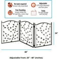 thumbnail image 2 of Zoogamo Leaf Design Metal Pet Gate, Indoor, Outdoor Dog Fence, 2 of 4