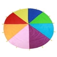 thumbnail image 2 of Paracaídas de juego al aire libre, los niños juegan multicolor paracaídas de ejercicio para niños Paracaídas de arco iris elegante y moderno, 2 of 9