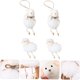 thumbnail image 4 of 4pcs Decorations Home Christmas Plush Table Center Lovely Tree Favor Dolls Window Figurines Wooly Basket Decoration Stuffer Easter Felt Animal Back Party Garden Photo Holiday Shop, 4 of 5