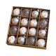 thumbnail image 1 of 16 adornos navideños de bolas con dijes colgantes de 6 cm para decoración navideña. Plata, 1 of 9