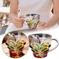 thumbnail image 1 of WMQPNNS Hand Painted Glass Cup Unique Design for Home and Durable Reusable Drinking Tumbler with Patterns, 1 of 6