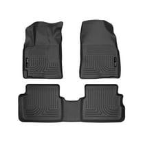 Husky Liners 98531 Weatherbeater Floor Mats Fit 2009-2013 Toyota Corolla, Matrix; 2009-2010 Pontiac Vibe (FWD, Auto Trans, All-Weather Guard) - Front/2nd Seat - Black