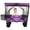 Purple, variant on LuckyNote 480 lbs Folding Wagon with Canopy & Mosquito Net, 7″ x 4″ All‑Terrain Wheels, Lightweight Utility Cart, Black