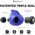 thumbnail image 6 of Decibullz Custom Molded Earplugs, One Count - 31dB NRR, Comfortable Protection for Shooting & Travel (Blue), 6 of 8