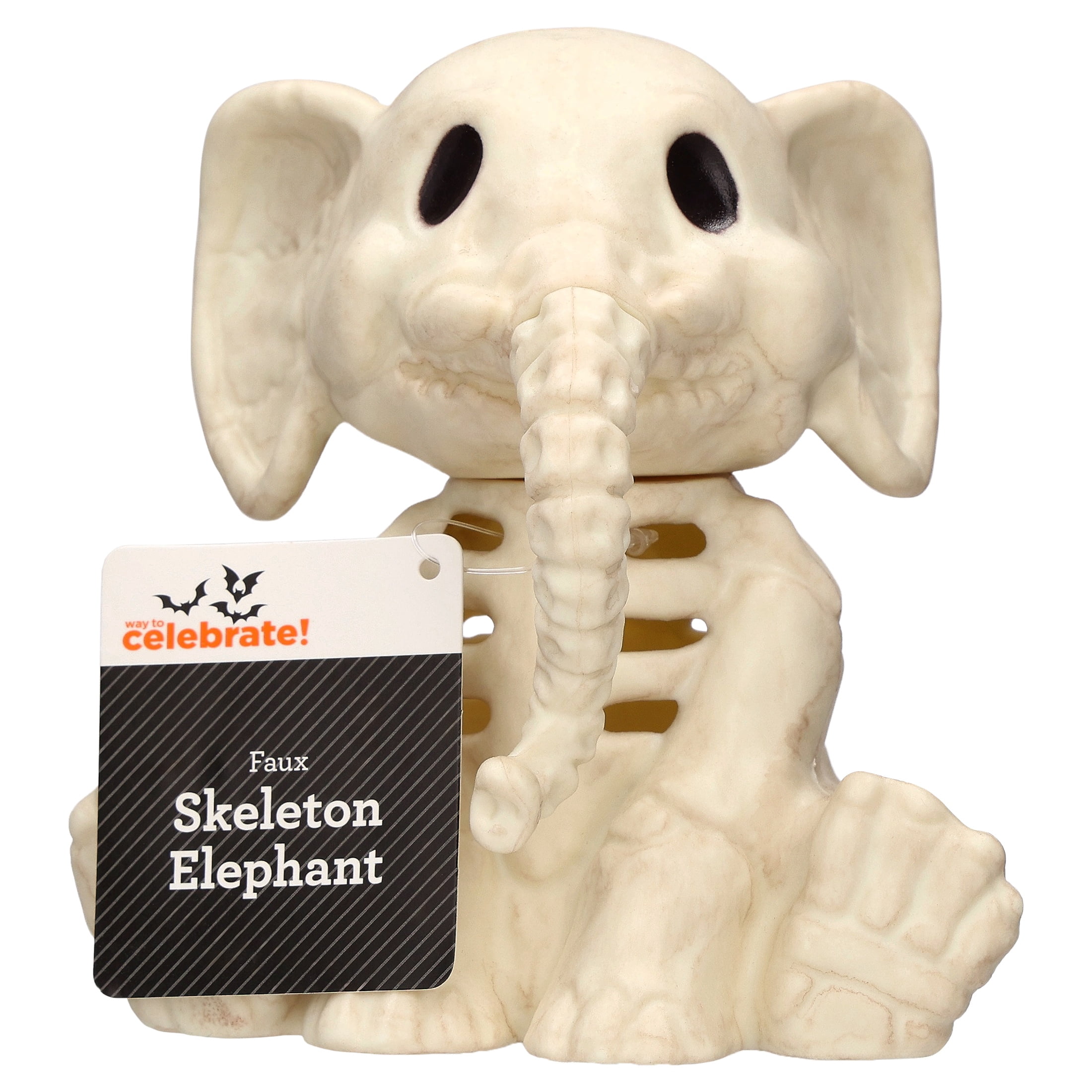 Faux Skeleton Elephant Decoration, 5.4", Halloween by Way To Celebrate