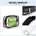 thumbnail image 3 of Clear Makeup Bags, 2 Pack Toiletry Bags in 2 Size Clear Toiletry Bags for Traveling, Clear Cosmetic Bags Airport Carry on Clear Compliant Bag - White, 3 of 5