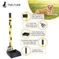 thumbnail image 2 of 38 inches Pooper Scooper for Large Medium Small Dogs with Stainless Metal Tray and Rake Set(Yellow), 2 of 8