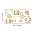 thumbnail image 7 of Jiibva Ramadan Wall Decor Stickers, Islamic Muslim Wall Stickers Eid Mubarak Ramadan Decor Lantern Moon Star Window Decal Ramadan Decorations for Decorations Wallpaper, 7 of 7