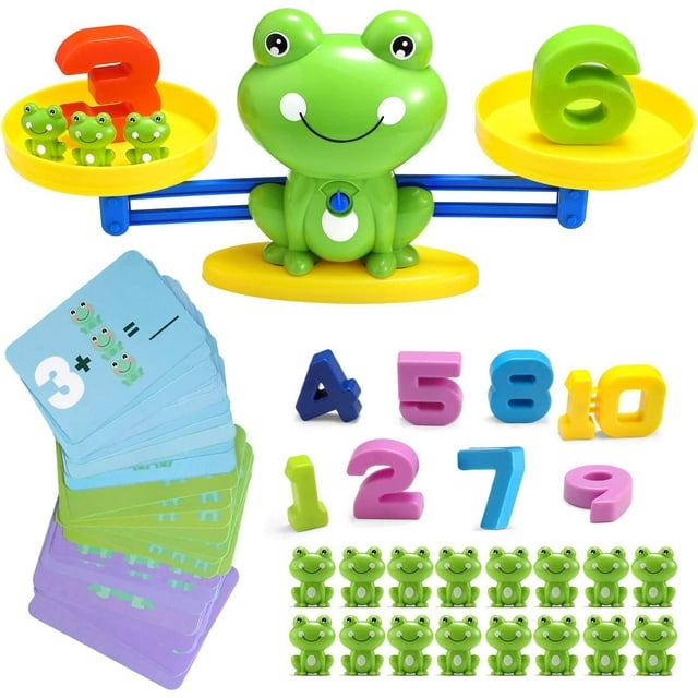 Frog Balance Cool Math Counting Game Educational Early Learning Scale STEM Toy G